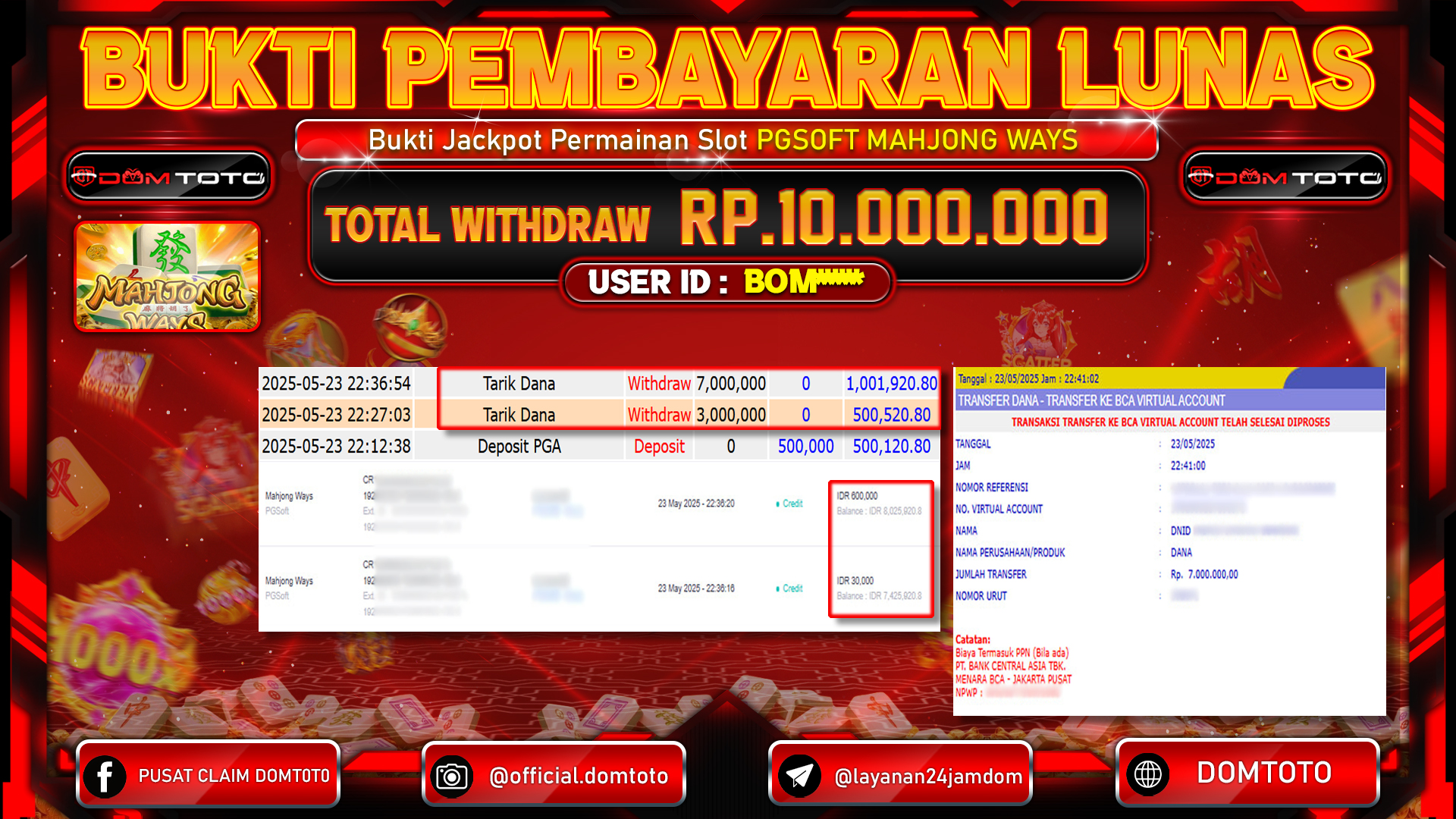 JACKPOT SLOT MAHJONG WAYS   22 MEI 2025